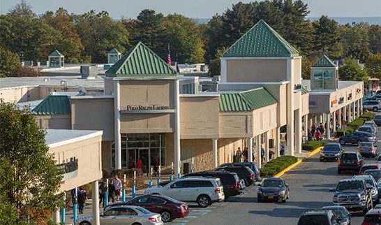 Storefronts at Pocono Premium Outlets in Tannersville
