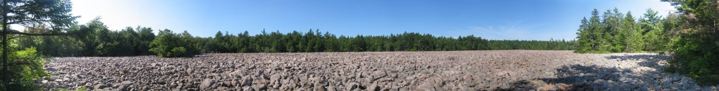 The vast Boulder Field at Hickory Run State Park